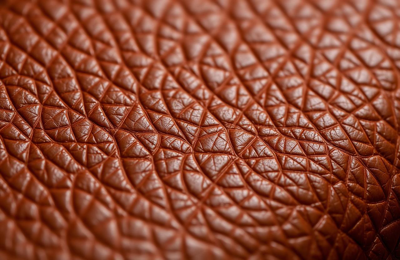 Full-grain leather — the natural grain tells the story of the hide.