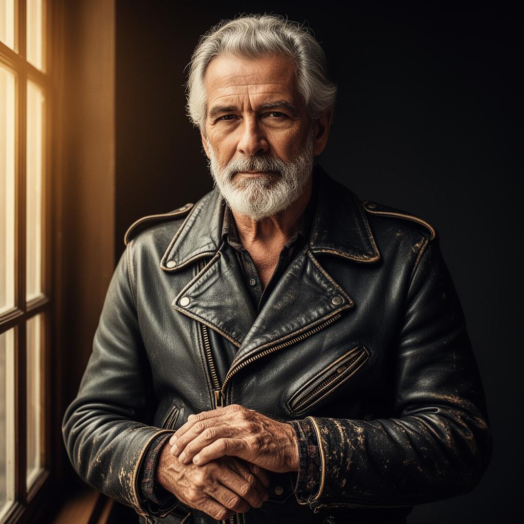 Henrik M. wearing the Vintage Black Rider